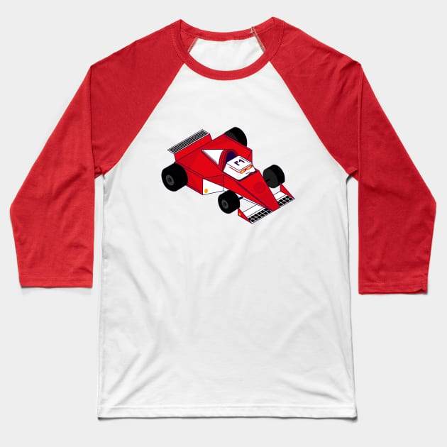 Car Race Baseball T-Shirt by karlabarittodsgn